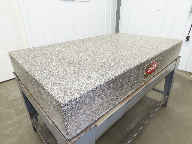 Rahn Granite Surface Inspection Plate Grade A 60" x 36" x 8" w/Stand