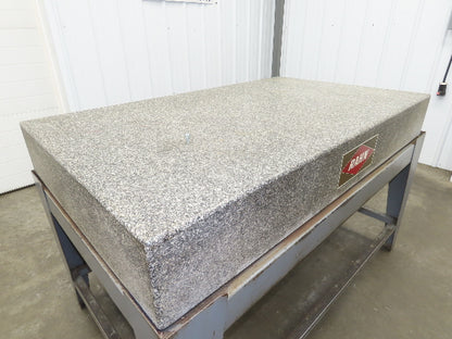 Rahn Granite Surface Inspection Plate Grade A 60" x 36" x 8" w/Stand