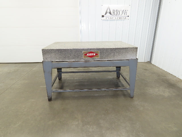 Rahn Granite Surface Inspection Plate Grade A 60" x 36" x 8" w/Stand