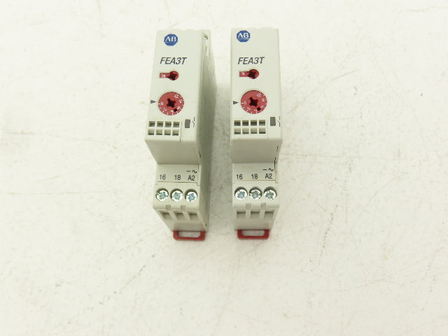 Allen Bradley 700-FEA3TU23 On-Delay Timer Relay 24-240VAC  24-48VDC Lot of 2