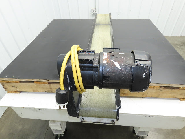 Pax D0805-NL040A 8"x 58"L Low Profile Belt Conveyor Die Press Bolster Scrap 115V