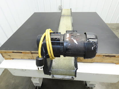 Pax D0805-NL040A 8"x 58"L Low Profile Belt Conveyor Die Press Bolster Scrap 115V