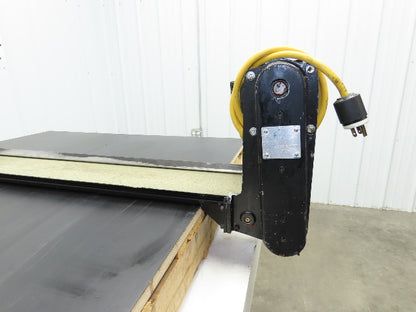 Pax D0805-NL040A 8"x 58"L Low Profile Belt Conveyor Die Press Bolster Scrap 115V