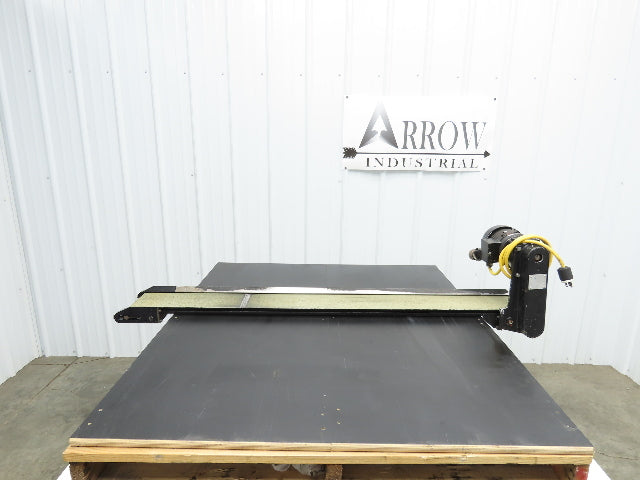 Pax D0805-NL040A 8"x 58"L Low Profile Belt Conveyor Die Press Bolster Scrap 115V