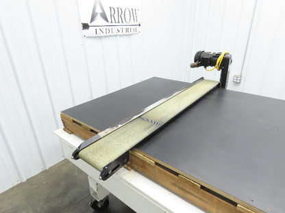 Pax D0805-NL040A 8"x 58"L Low Profile Belt Conveyor Die Press Bolster Scrap 115V