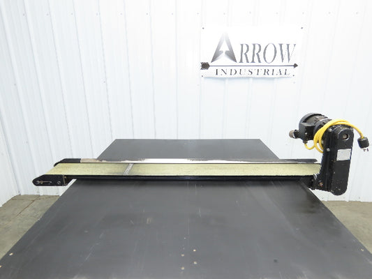 Pax D0805-NL040A 8"x 58"L Low Profile Belt Conveyor Die Press Bolster Scrap 115V