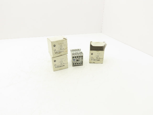 Allen Bradley 700-K31Z-KJ Mini Contactor Relay 600V 24VDC Coil 3NO/1NC Lot of 3