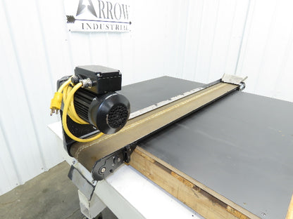 Pax G0805-NL040 8"x 58"L Low Profile Belt Conveyor Die Press Bolster Scrap 115V