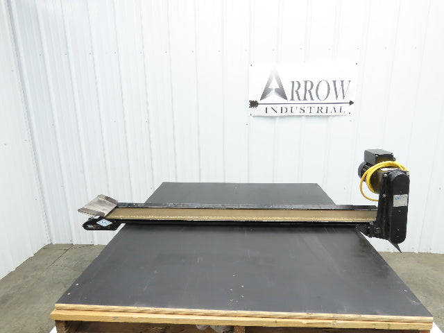 Pax G0805-NL040 8"x 58"L Low Profile Belt Conveyor Die Press Bolster Scrap 115V