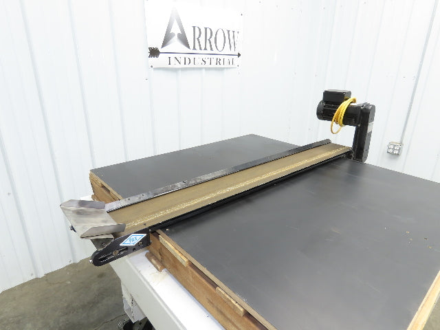 Pax G0805-NL040 8"x 58"L Low Profile Belt Conveyor Die Press Bolster Scrap 115V