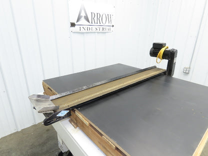 Pax G0805-NL040 8"x 58"L Low Profile Belt Conveyor Die Press Bolster Scrap 115V