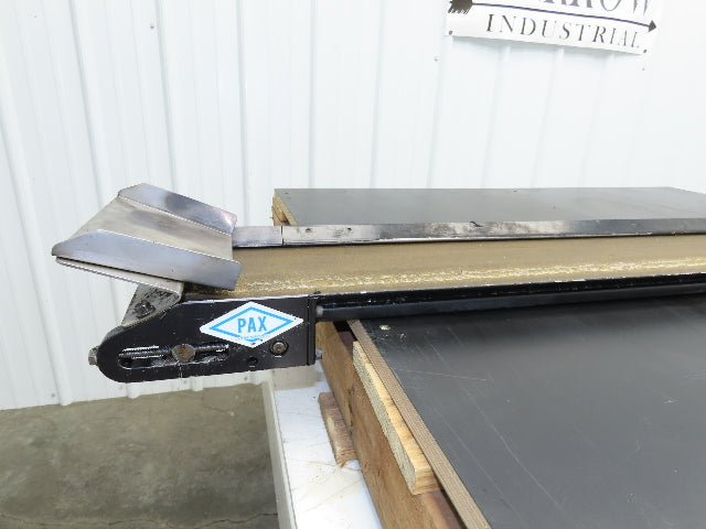 Pax G0805-NL040 8"x 58"L Low Profile Belt Conveyor Die Press Bolster Scrap 115V