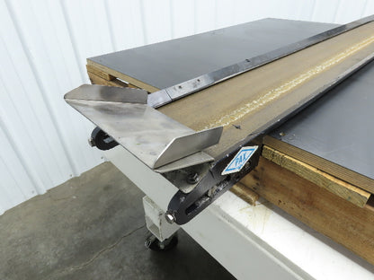 Pax G0805-NL040 8"x 58"L Low Profile Belt Conveyor Die Press Bolster Scrap 115V