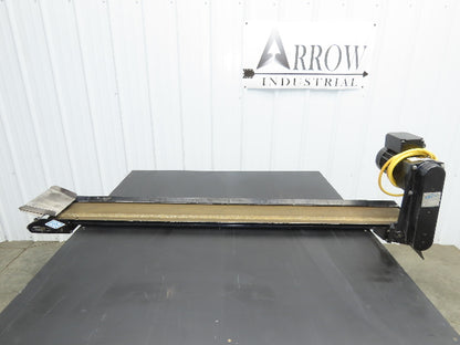 Pax G0805-NL040 8"x 58"L Low Profile Belt Conveyor Die Press Bolster Scrap 115V