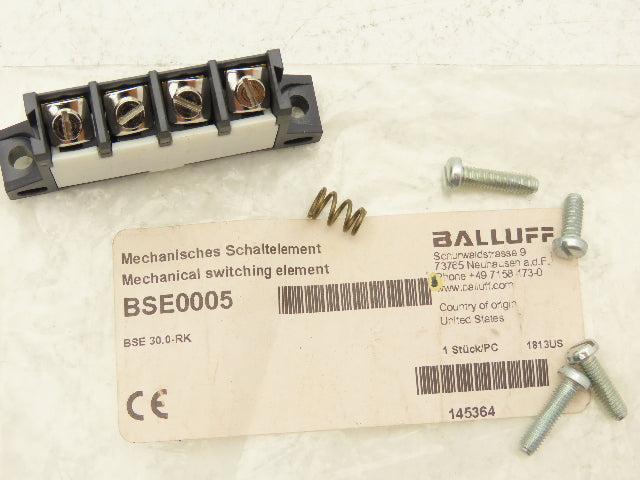 Balluff BSE0005 Mechanical Single Position Limit Switch 6.0A Screw Term Lot of 4