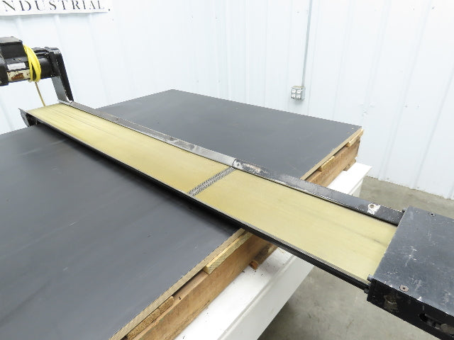 Pax D0805-NL040A 8"x 67"L Low Profile Belt Conveyor Die Press Bolster Scrap 115V