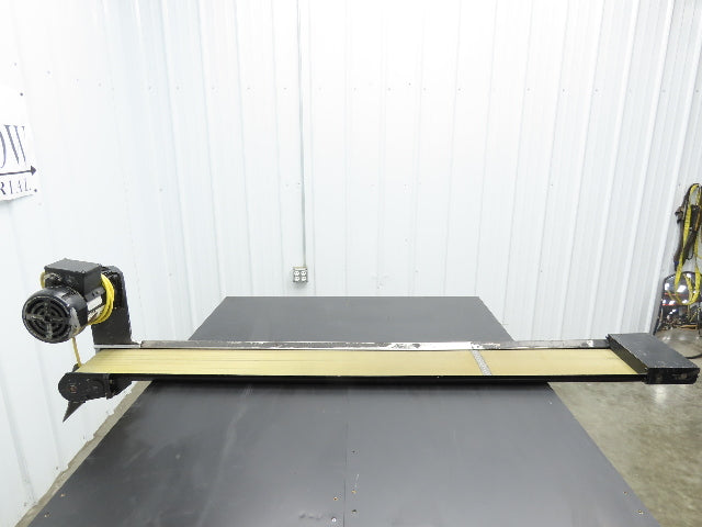Pax D0805-NL040A 8"x 67"L Low Profile Belt Conveyor Die Press Bolster Scrap 115V