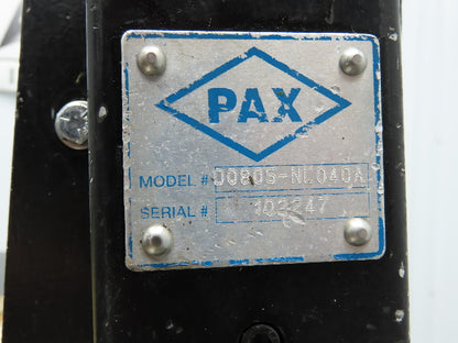 Pax D0805-NL040A 8"x 67"L Low Profile Belt Conveyor Die Press Bolster Scrap 115V