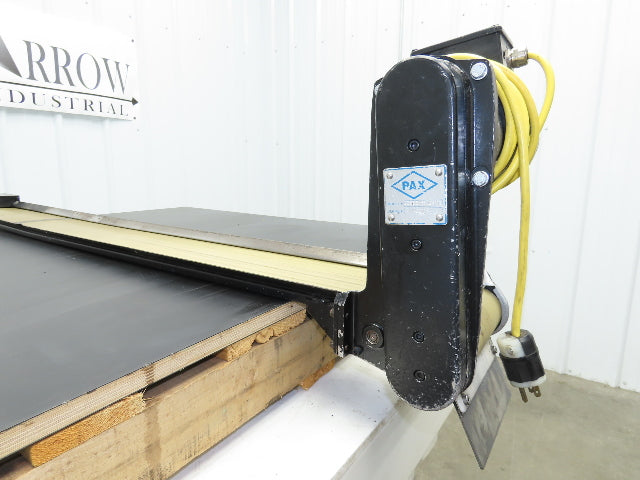 Pax D0805-NL040A 8"x 67"L Low Profile Belt Conveyor Die Press Bolster Scrap 115V