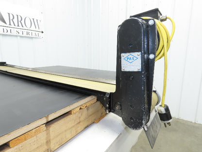 Pax D0805-NL040A 8"x 67"L Low Profile Belt Conveyor Die Press Bolster Scrap 115V