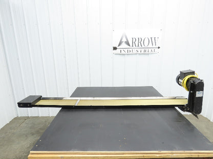 Pax D0805-NL040A 8"x 67"L Low Profile Belt Conveyor Die Press Bolster Scrap 115V