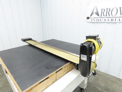 Pax D0805-NL040A 8"x 67"L Low Profile Belt Conveyor Die Press Bolster Scrap 115V