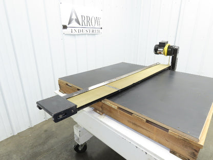 Pax D0805-NL040A 8"x 67"L Low Profile Belt Conveyor Die Press Bolster Scrap 115V