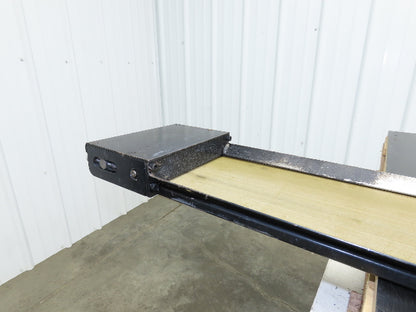 Pax D0805-NL040A 8"x 67"L Low Profile Belt Conveyor Die Press Bolster Scrap 115V