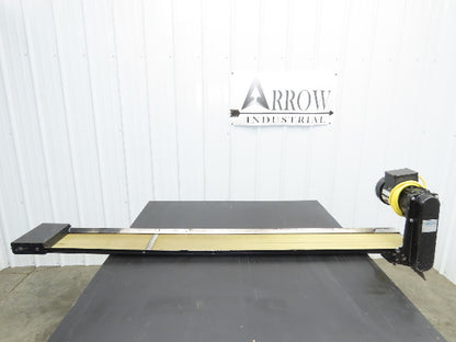 Pax D0805-NL040A 8"x 67"L Low Profile Belt Conveyor Die Press Bolster Scrap 115V