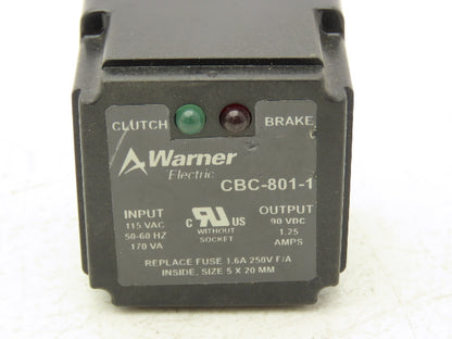 Warner Electric CBC-801-1 Clutch/Brake Controller Module 115V