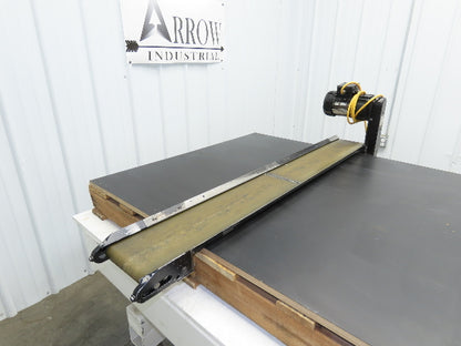 Pax G0805-NL040A 8"x 58"L Low Profile Belt Conveyor Die Press Bolster Scrap 115V
