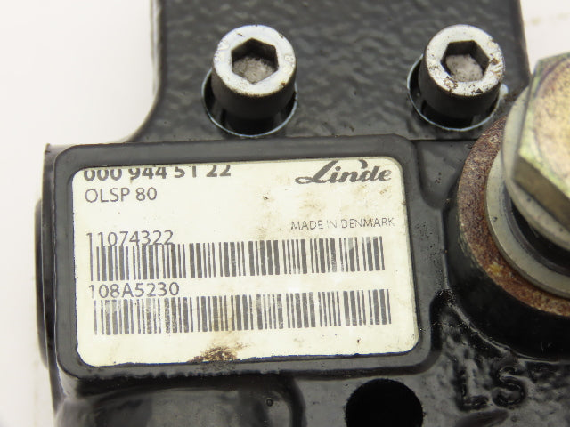 Linde 000 944 51 22 Forklift Hydraulic Pump Valve OLSP 80 Removed From E32CL