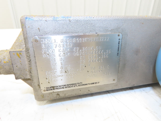 Micro Motion R050S Mass Flow Sensor Meter 1/2" Flange 316L R050S113NQBAEZZZZ