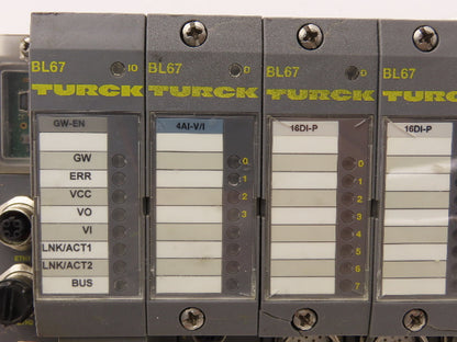 Turck GW-EN 4AI-V/I 16DI-P BL67 Digital Input Output Station
