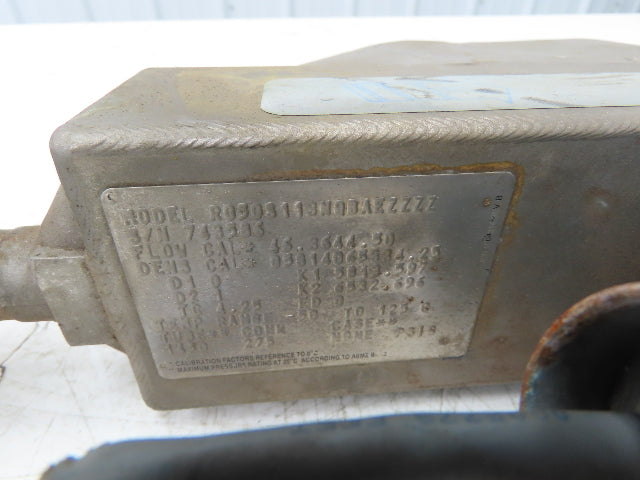 Micro Motion R050S113NQBAEZZZZ Mass Flow Sensor 1/2" *Ink Residue Needs Cleaned*