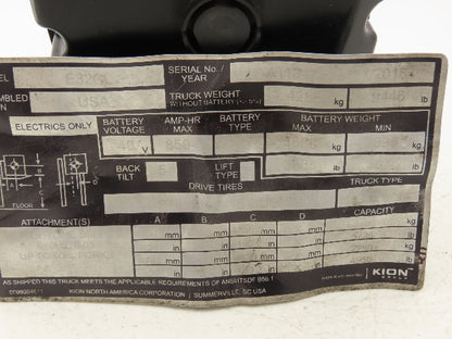 Linde 1347-360 50 00 Forklift Dash Display Instrument Panel Off E32CL READ