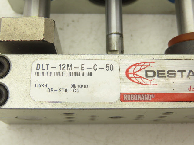 Destaco DLT-12M-E-C-50 Pneumatic Robohand Thruster Slide Cylinder 50mm Stroke