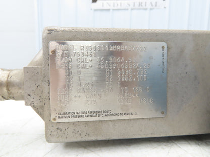 Micro Motion R050S113NQBAEZZZZ Mass Flow Sensor 1/2" *Ink Residue Needs Cleaned*