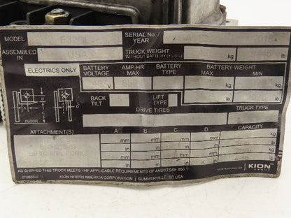 Linde 3903504231 Forklift CP Control Output Module Removed From E32CL
