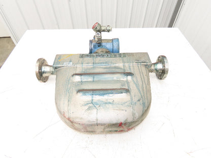 Micro Motion F200S341CCAAEZZZZ Mass Flow Sensor 1.5" *Ink Residue Needs Cleaned*
