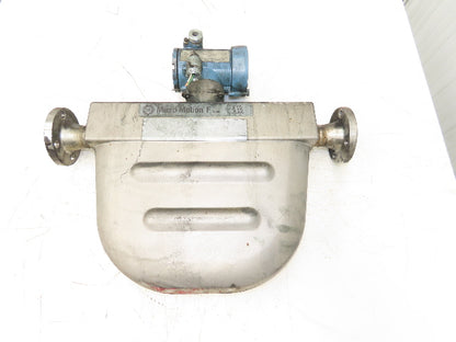 Micro Motion F200S341CCAAEZZZZ Mass Flow Sensor 1.5" *Ink Residue Needs Cleaned*