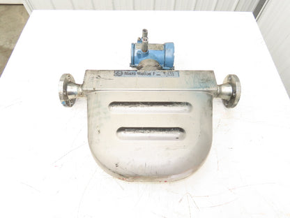 Micro Motion F200S341CCAAEZZZZ Mass Flow Sensor 1.5" *Ink Residue Needs Cleaned*