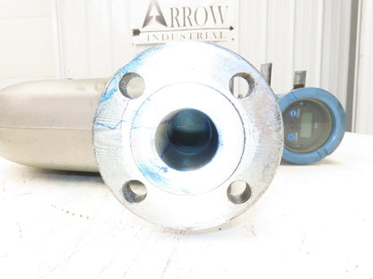 Micro Motion F200S341CCAAEZZZZ Mass Flow Sensor 1.5" *Ink Residue Needs Cleaned*