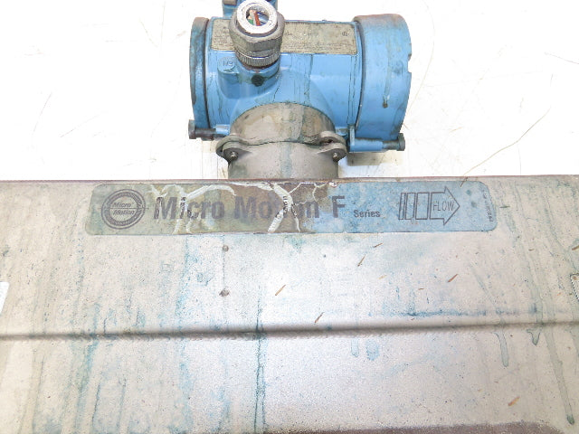 Micro Motion F200S341CCAAEZZZZ Mass Flow Sensor 1.5" *Ink Residue Needs Cleaned*