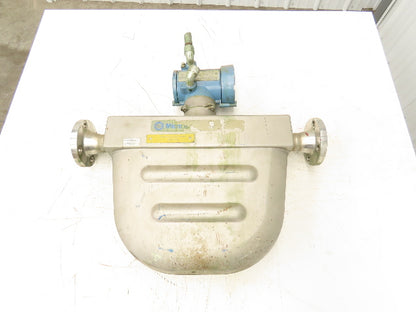 Micro Motion F200S341CCAAEZZZZ Mass Flow Sensor 1.5" *Ink Residue Needs Cleaned*