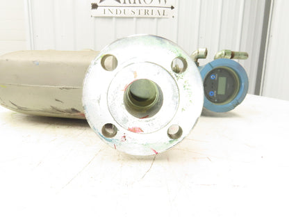 Micro Motion F200S341CCAAEZZZZ Mass Flow Sensor 1.5" *Ink Residue Needs Cleaned*