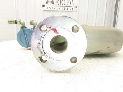 Micro Motion F200S341CCAAEZZZZ Mass Flow Sensor 1.5" *Ink Residue Needs Cleaned*