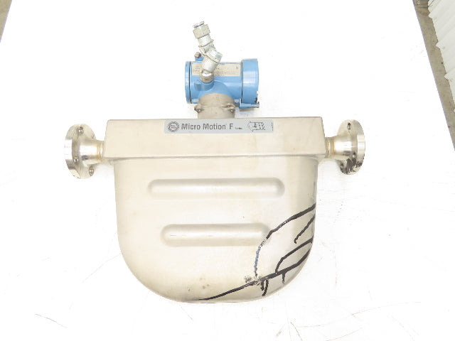 Micro Motion F200S341CCAAEZZZZ Mass Flow Sensor 1.5" *Ink Residue Needs Cleaned*