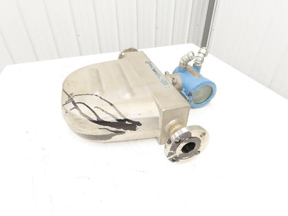Micro Motion F200S341CCAAEZZZZ Mass Flow Sensor 1.5" *Ink Residue Needs Cleaned*