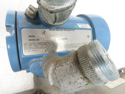 Micro Motion F200S341CCAAEZZZZ Mass Flow Sensor 1.5" *Ink Residue Needs Cleaned*